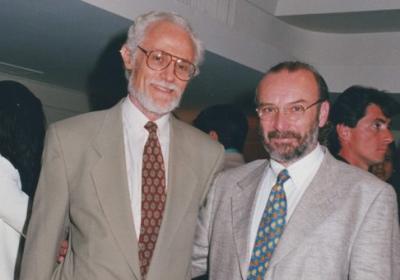 Dr. Marcelo Candegabe Junto Al Dr. Zalman Bronfman